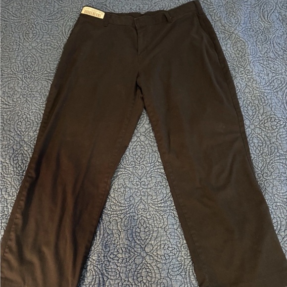 Women's Dickies Custom Black Straight Leg Workwear High Rise Pants Size 34/26 - Picture 1 of 9